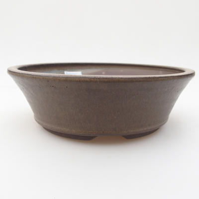 Ceramiczna miska bonsai 17,5 x 17,5 x 5 cm, kolor szary - 1
