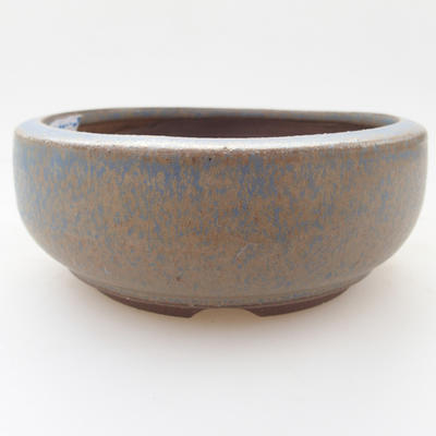 Ceramiczna miska bonsai 10 x 10 x 4 cm, kolor niebieski - 1