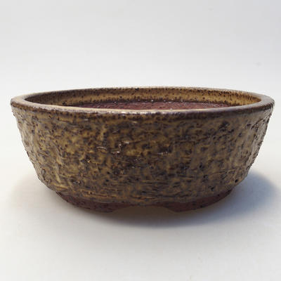 Ceramiczna miska bonsai 15,5 x 15,5 x 5,5 cm, kolor brązowy - 1
