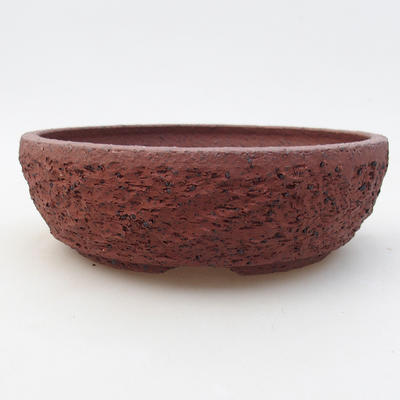 Ceramiczna miska bonsai 17 x 17 x 5,5 cm, kolor szary - 1