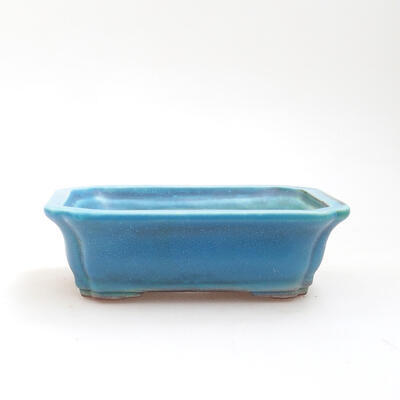 Ceramiczna miska bonsai 12,5 x 10 x 4,5 cm, kolor niebieski - 1