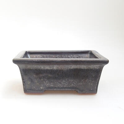 Ceramiczna miska do bonsai 11,5 x 9 x 5 cm, kolor metalu - 1