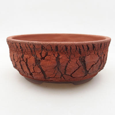 Ceramiczna miska bonsai 18 x 18 x 7 cm, kolor szary - 1