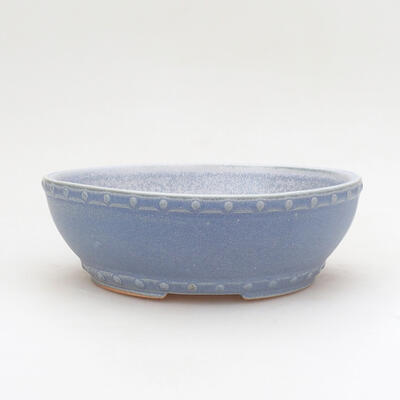 Ceramiczna miska bonsai 17 x 17 x 5,5 cm, kolor niebieski - 1