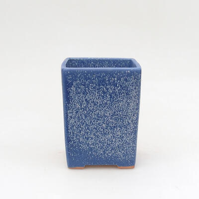 Ceramiczna miska bonsai 7,5 x 7,5 x 10 cm, kolor niebieski - 1