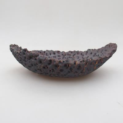 Ceramiczna skorupa 16 x 11 x 4,5 cm, kolor metalowy - 1