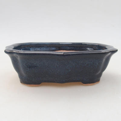 Ceramiczna miska bonsai 14 x 10 x 4,5 cm, kolor niebieski - 1
