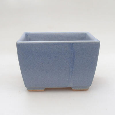 Ceramiczna miska bonsai 10,5 x 10,5 x 7 cm, kolor niebieski - 1