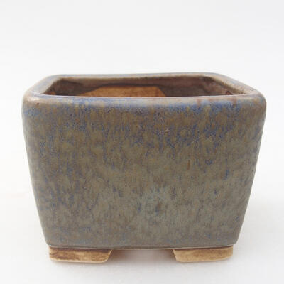 Ceramiczna miska bonsai 6,5 x 6,5 x 4,5 cm, kolor niebieski - 1