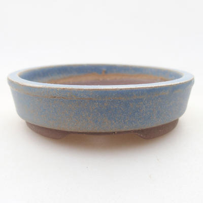 Ceramiczna miska bonsai 9 x 9 x 2,5 cm, kolor niebieski - 1