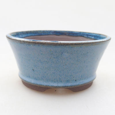 Ceramiczna miska bonsai 10 x 10 x 4,5 cm, kolor niebieski - 1