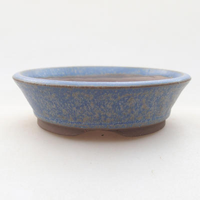 Ceramiczna miska bonsai 9 x 9 x 2,5 cm, kolor niebieski - 1