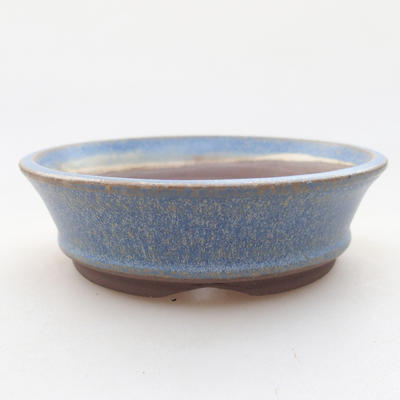 Ceramiczna miska bonsai 9 x 9 x 3 cm, kolor niebieski - 1