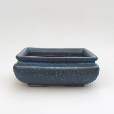 Ceramiczna miska bonsai 15 x 15 x 6,5 cm, kolor niebieski - 1