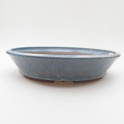 Ceramiczna miska bonsai 26 x 26 x 5,5 cm, kolor niebieski - 1