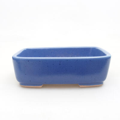 Ceramiczna miska bonsai 15 x 11,5 x 5 cm, kolor niebieski - 1