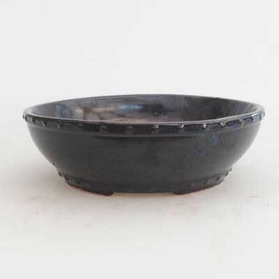 Ceramiczna miska bonsai 18 x 18 x 5,5 cm, kolor czarny - 2. jakość - 1