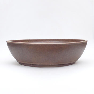 Ceramiczna miska bonsai 36 x 36 x 10,5 cm, kolor brązowy - 1