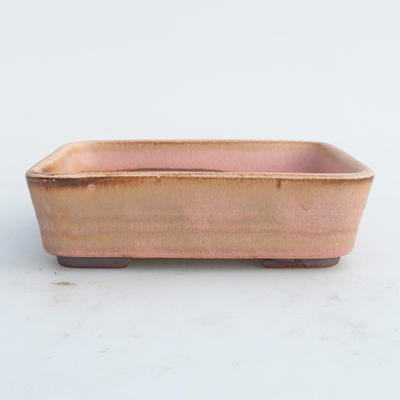 Ceramiczna miska bonsai 15 x 10 x 4,5 cm, kolor brązowo-różowy - 2. jakość - 1
