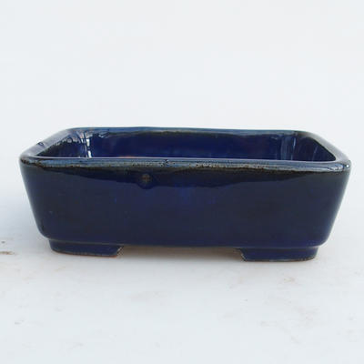 Ceramiczna miska bonsai 12 x 10 x 4 cm, kolor niebieski - 2. jakość - 1