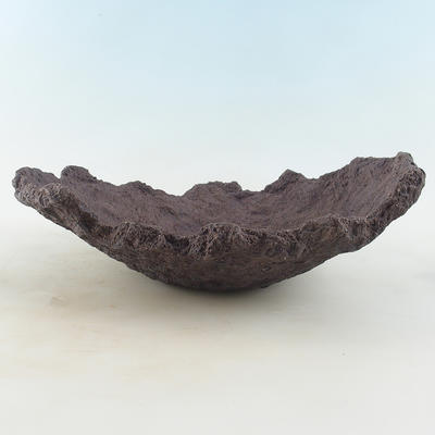 Ceramiczna skorupa 30 x 23 x 11 cm, kolor brązowy - 1