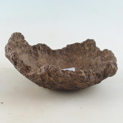 Ceramiczna skorupa 16 x 13 x 7 cm, kolor brązowy - 1