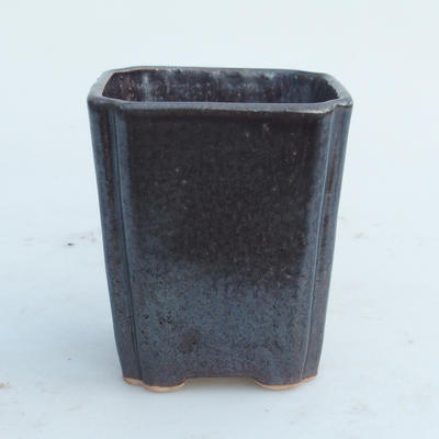 Ceramiczna miska bonsai 7 x 7 x 8,5 cm, kolor brązowy - 2. jakość - 1