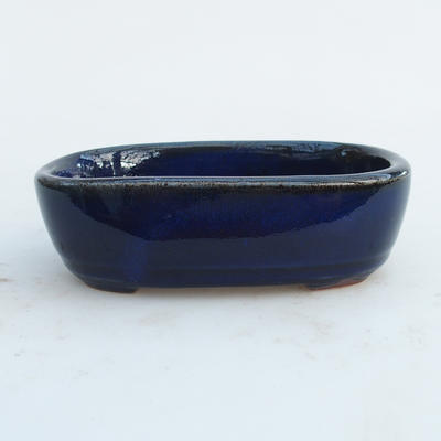 Ceramiczna miska bonsai 13 x 8,5 x 4 cm, kolor niebieski - 2. jakość - 1