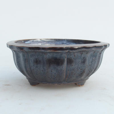 Ceramiczna miska bonsai 11 x 11 x 4,5 cm, kolor brązowy - 2. jakość - 1