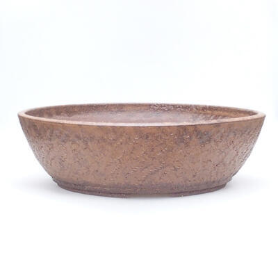 Ceramiczna miska bonsai 42 x 42 x 12,5 cm, kolor brązowy - 1