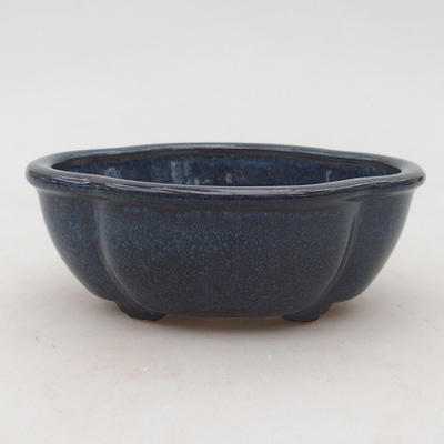 Ceramiczna miska bonsai 13 x 10 x 4,5 cm, kolor niebieski - 1