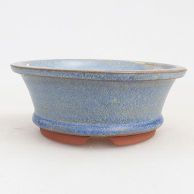Ceramiczna miska bonsai 11 x 11 x 4 cm, kolor niebieski - 1