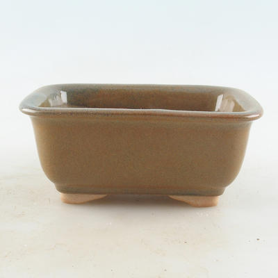 Ceramiczna miska bonsai 13,5 x 10 x 6 cm, kolor szaro-rdzawy - 1