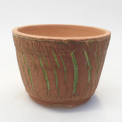 Ceramiczna miska bonsai 13,5 x 13,5 x 9,5 cm, kolor spękany - 1