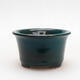 Ceramiczna miska bonsai 9 x 9 x 5 cm, kolor zielono-czarny - 1/3