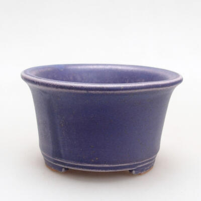 Ceramiczna miska bonsai 9 x 9 x 5 cm, kolor fioletowy - 1