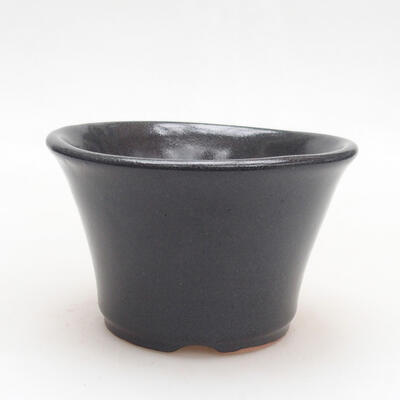Ceramiczna miska bonsai 10,5 x 10,5 x 6,5 cm, kolor szary - 1