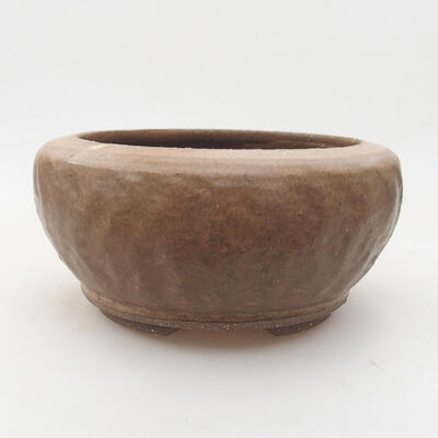 Ceramiczna miska bonsai 17 x 17 x 8 cm, kolor brązowy - 1