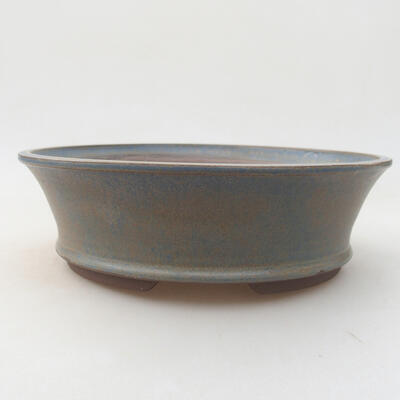 Ceramiczna miska bonsai 21 x 21 x 6 cm, kolor niebieski - 1