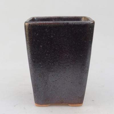 Ceramiczna miska bonsai 9 x 9 x 11 cm, kolor brązowy - 2. jakość - 1