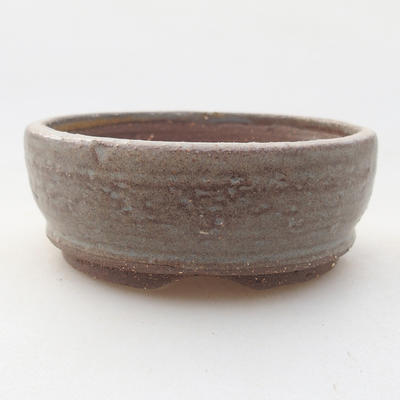 Ceramiczna miska bonsai 9 x 9 x 3,5 cm, kolor szary - 1