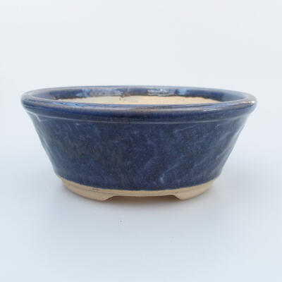 Ceramiczna miska bonsai 11,5 x 11,5 x 4,5 cm, kolor niebieski - 1