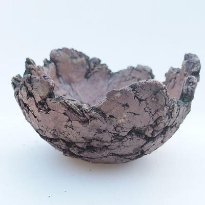 Ceramiczna skorupa 8 x 8 x 5 cm, kolor brązowo-zielony - 1