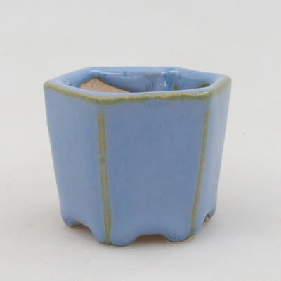 Mini miska bonsai 4 x 4 x 3,5 cm, kolor niebieski - 1