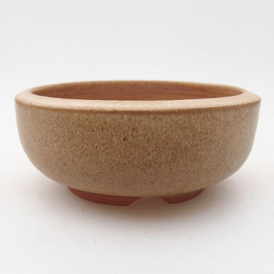 Ceramiczna miska bonsai 10 x 10 x 4 cm, kolor brązowy - 1