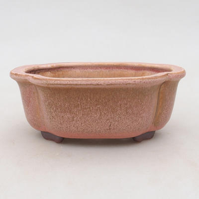 Ceramiczna miska bonsai 13 x 10 x 5 cm, kolor różowy - 1