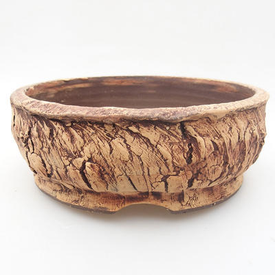 Ceramiczna miska bonsai 17 x 17 x 6 cm, kolor szary - 1