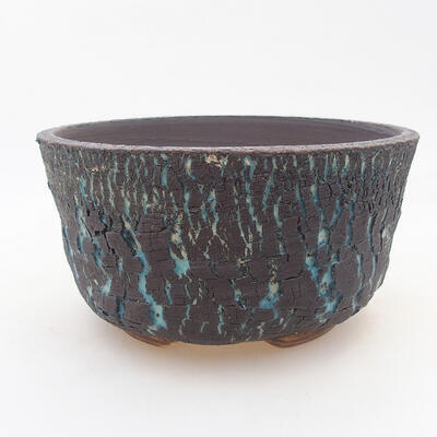 Ceramiczna miska bonsai 16 x 16 x 8,5 cm, kolor niebieski - 1