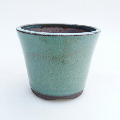 Ceramiczna miska bonsai 8 x 8 x 7 cm, kolor zielony - 1