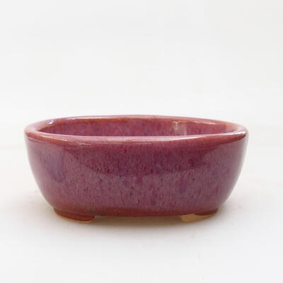 Ceramiczna miska bonsai 9,5 x 8 x 3,5 cm, kolor różowy - 1